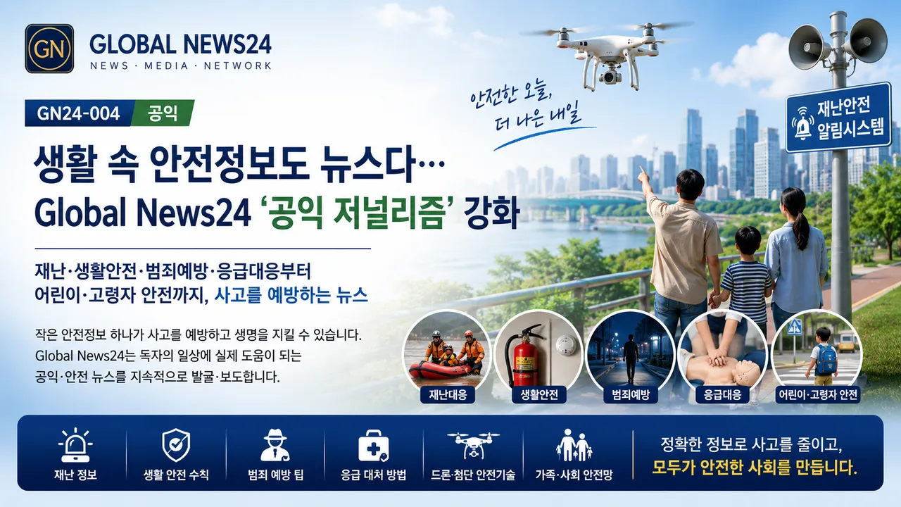 생활 속 안전정보도 뉴스다…Global News24 ‘공익 저널리즘’ 강화