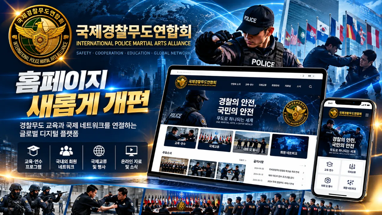 국제경찰무도연합회, 디지털 플랫폼 개편…교육·회원 네트워크 강화