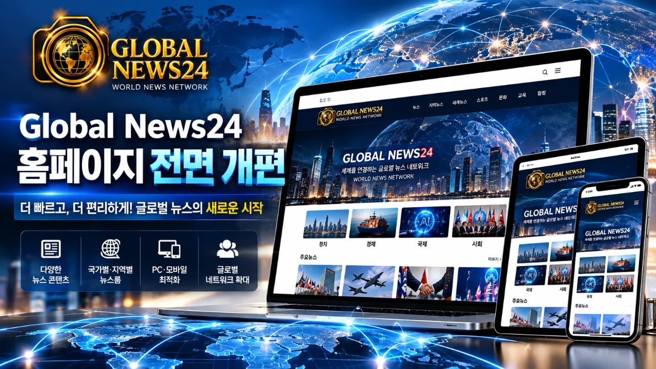 Global News24, 홈페이지 전면 개편… 8월 19일 새롭게 문을 엽니다