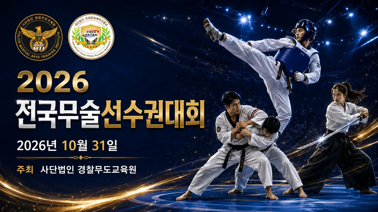사단법인 경찰무도교육원, 10월 31일 ‘2026 전국무술선수권대회’ 개최