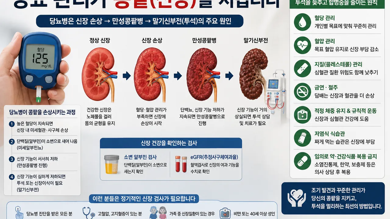 당뇨가 무서운 진짜 이유…혈당만 보다가 ‘콩팥’ 놓칠 수 있다