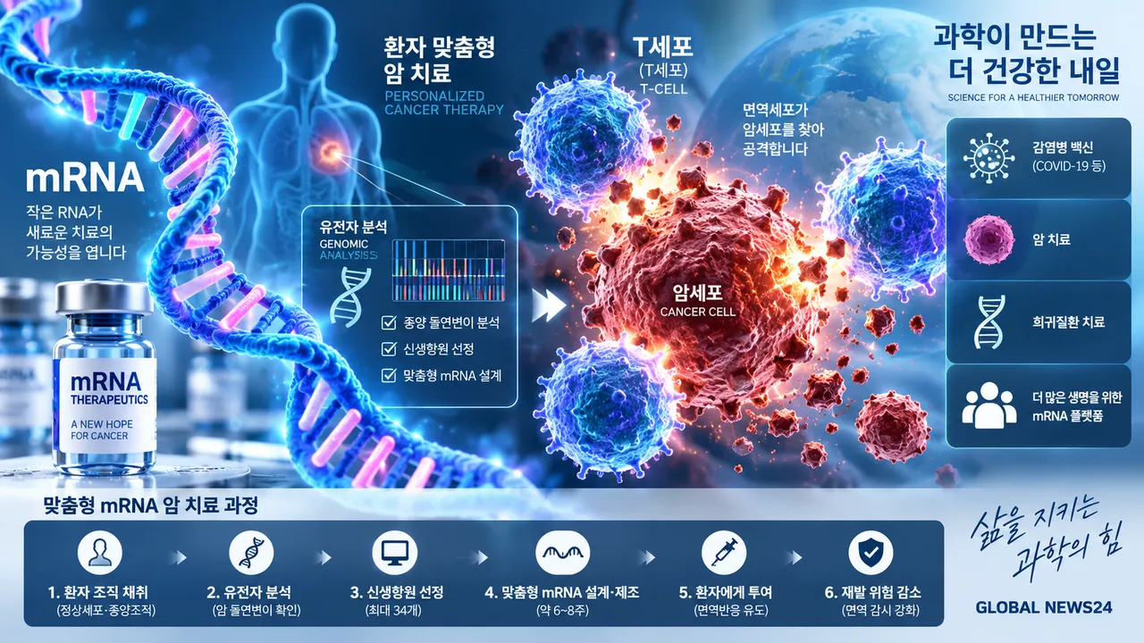 코로나 백신 넘어 암 치료로…mRNA 개인맞춤형 치료제, 임상 3상서 성과