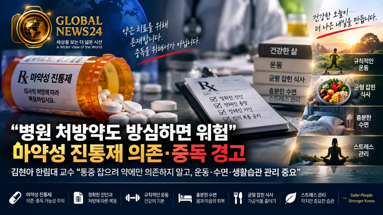 “병원 처방약도 방심하면 위험”… 마약성 진통제 의존·중독 경고