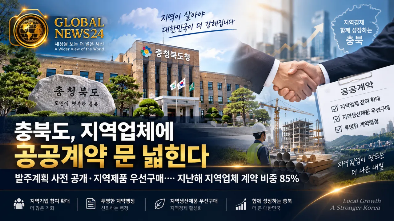 충북도, 지역기업 공공시장 진입 넓힌다… 지역업체 우선계약 강화