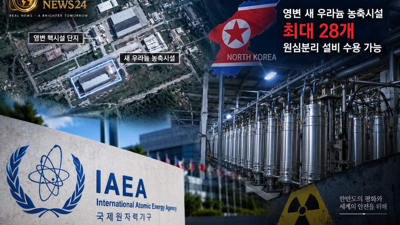 IAEA “북한 영변 새 우라늄 농축시설, 최대 28개 원심분리 설비 수용 가능”
