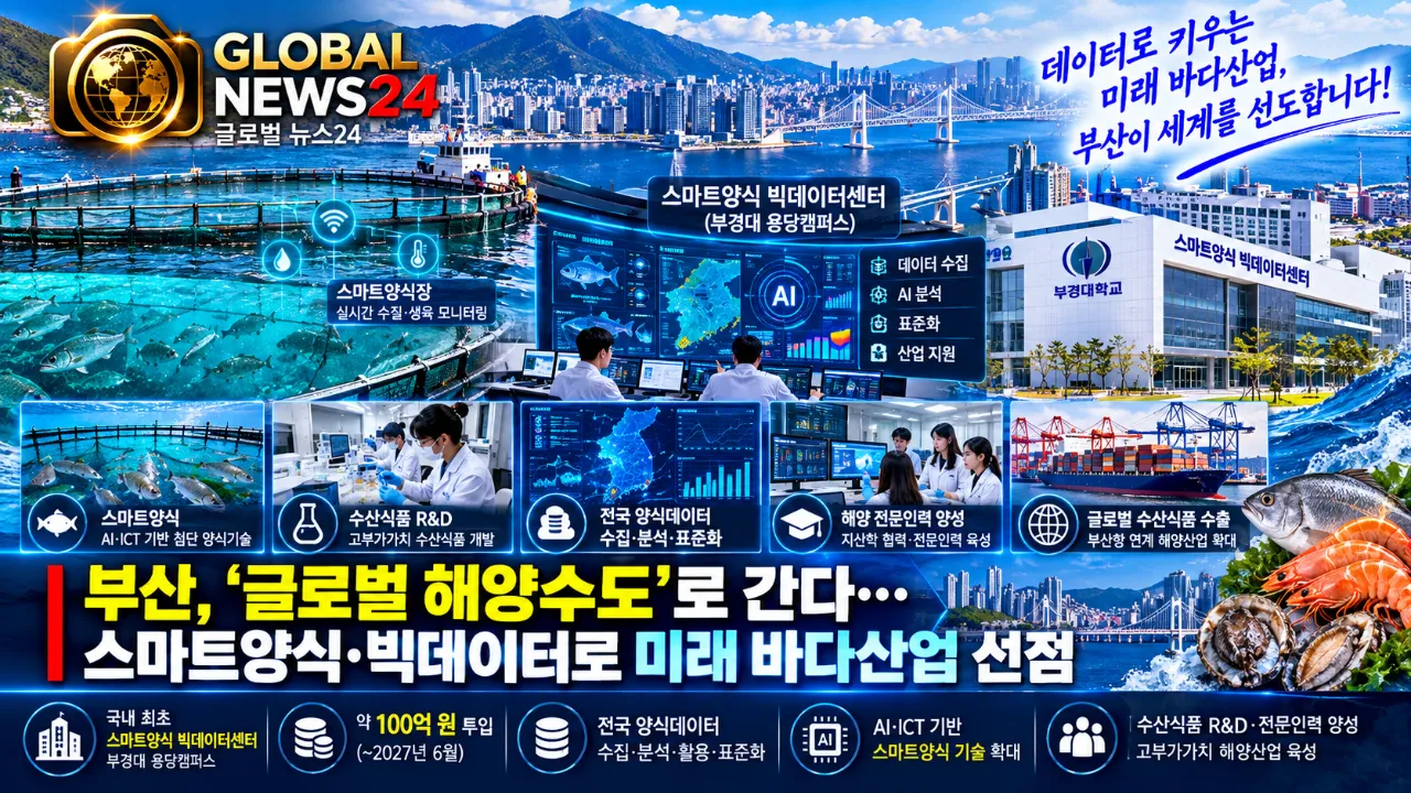 부산, ‘글로벌 해양수도’로 간다…스마트양식·빅데이터로 미래 바다산업 선점