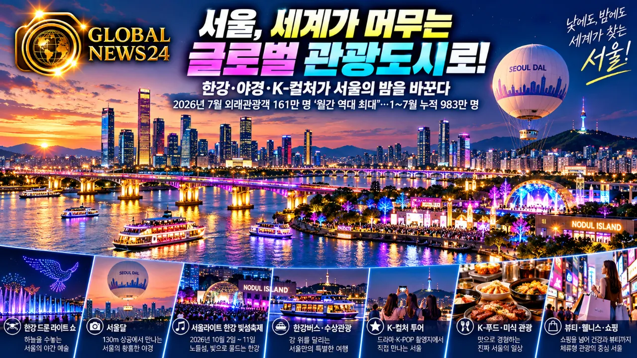 서울, ‘세계가 머무는 글로벌 관광도시’로…한강·야경·K-컬처가 서울의 밤 바꾼다