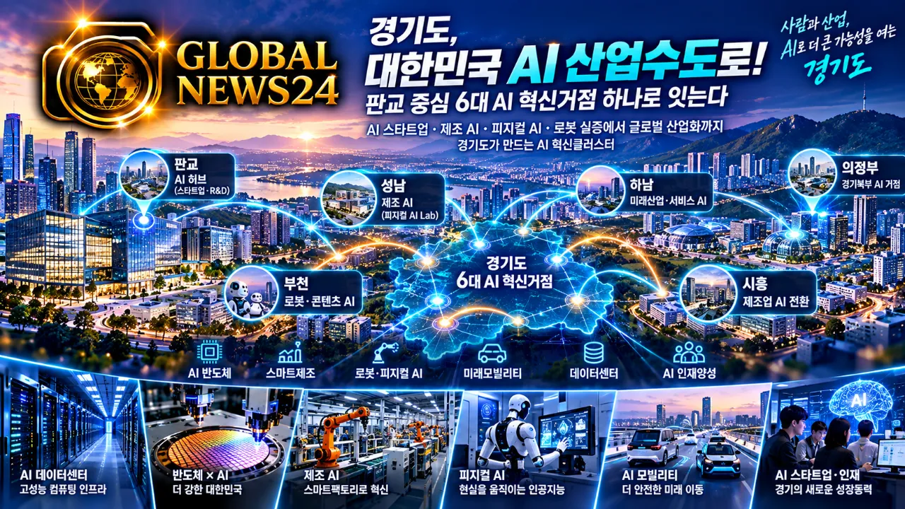 경기, ‘대한민국 AI 산업수도’로…판교 중심 6대 AI 혁신거점 하나로 잇는다