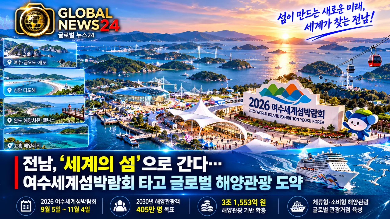 전남, ‘세계의 섬’으로 간다…여수세계섬박람회 타고 글로벌 해양관광 도약