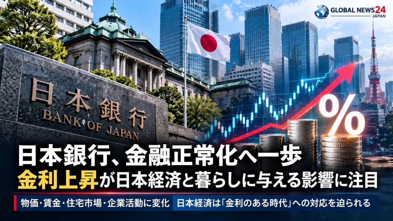 日本銀行、金融正常化へ一歩 金利上昇が日本経済と暮らしに与える影響に注目