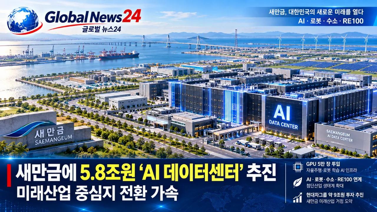새만금에 5.8조원 ‘AI 데이터센터’ 추진…미래산업 중심지 전환 가속