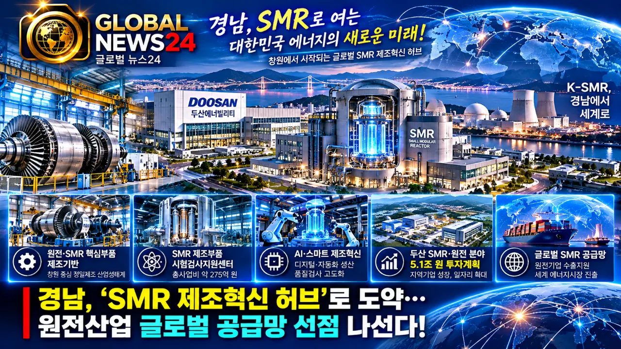 경남, ‘SMR 제조혁신 허브’로 도약…원전산업 글로벌 공급망 선점 나선다