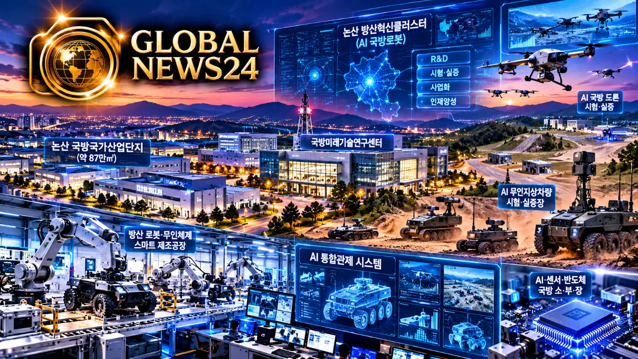 충남 논산, ‘대한민국 AI 국방로봇 메카’로…K-방산 미래산업벨트 뜬다