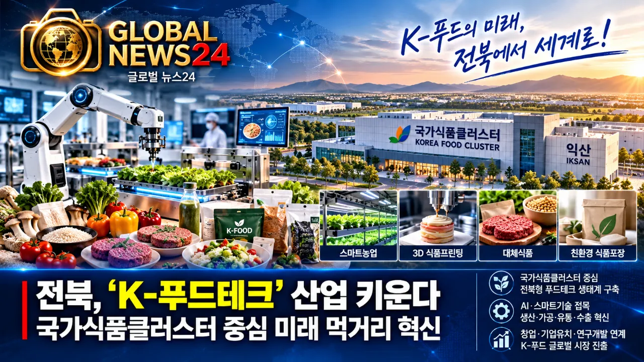 전북, ‘K-푸드테크’ 산업 키운다…국가식품클러스터 중심 미래 먹거리 혁신