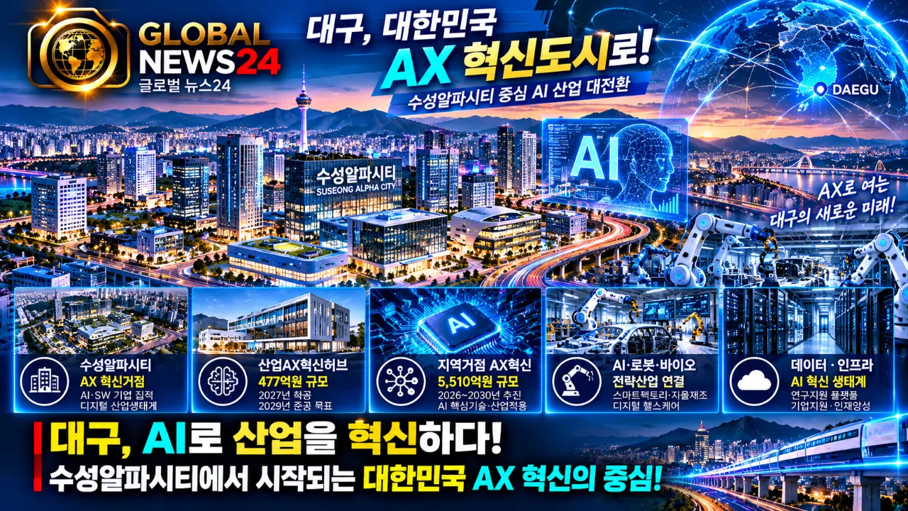 대구, 대한민국 ‘AX 혁신도시’로 뜬다…수성알파시티 중심 AI 산업 대전환