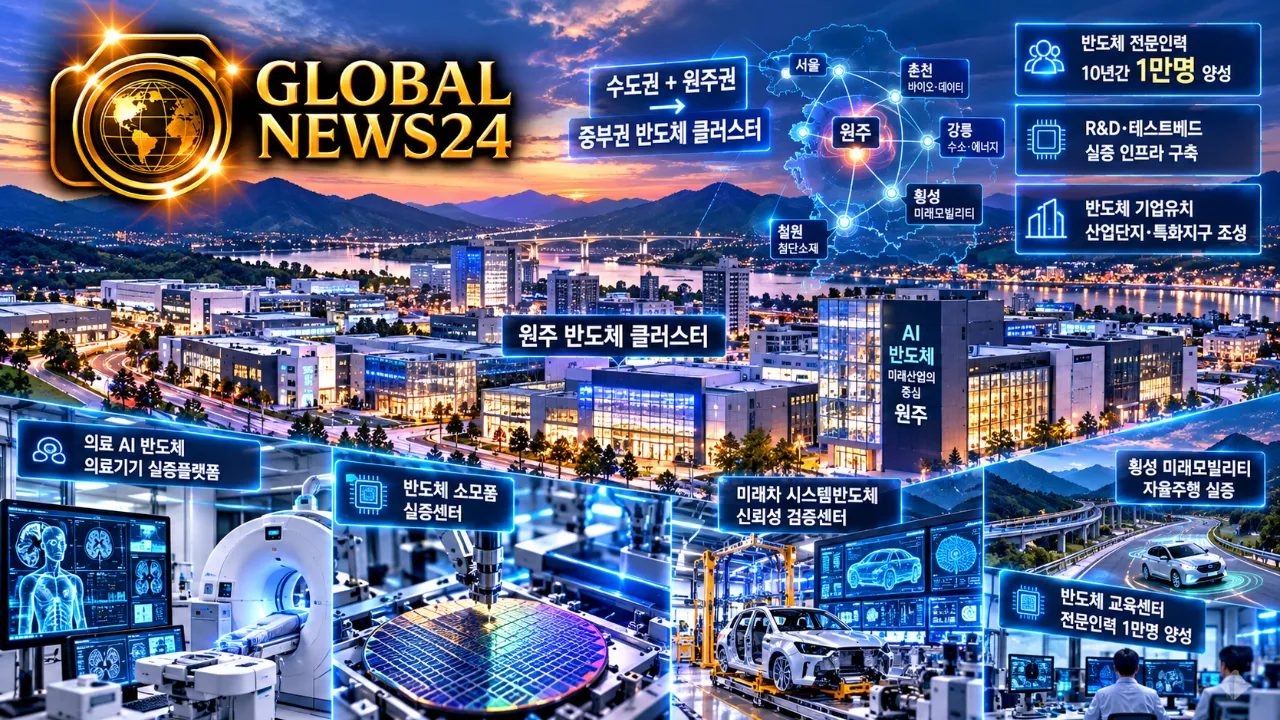 강원, ‘대한민국 AI 반도체 신산업 거점’으로…원주에서 중부권 반도체 클러스터 키운다