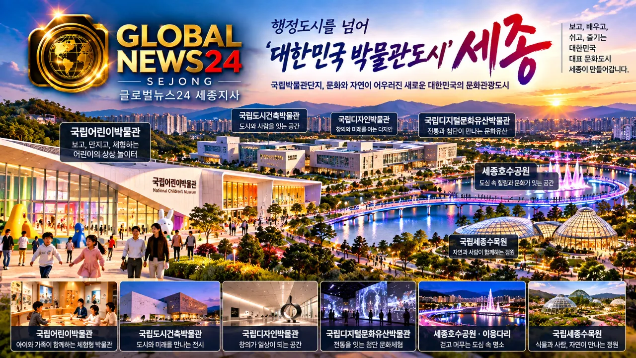 세종, 행정도시 넘어 ‘대한민국 박물관도시’로…국립박물관단지 문화축 완성한다
