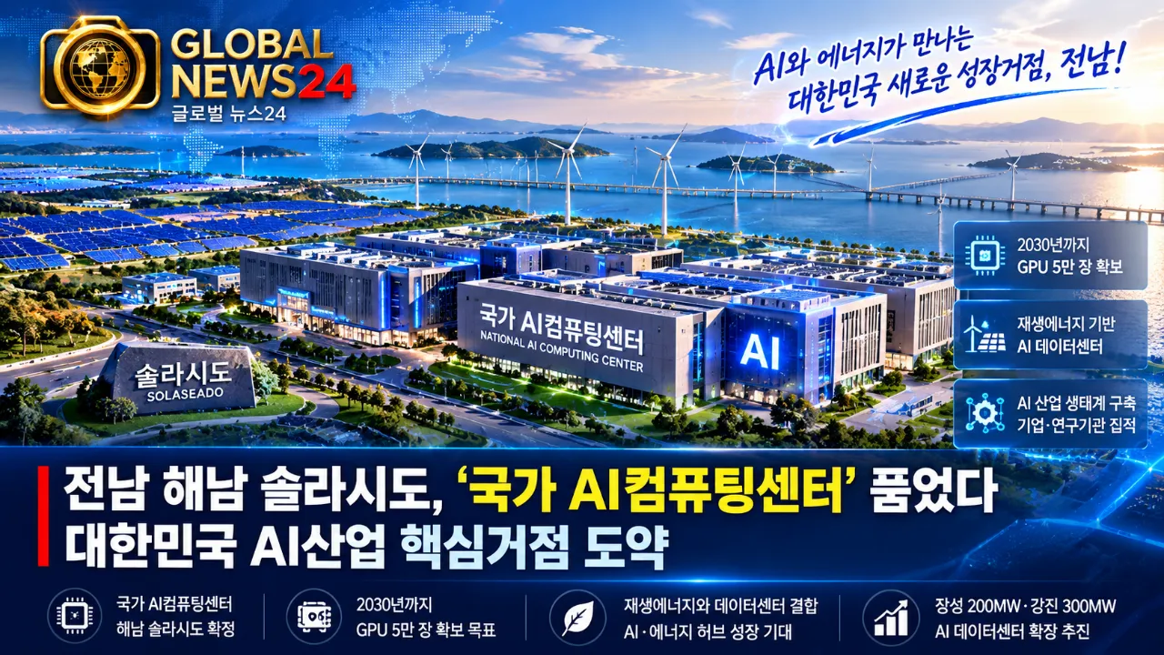 전남 해남 솔라시도, ‘국가 AI컴퓨팅센터’ 품었다…대한민국 AI산업 핵심거점 도약
