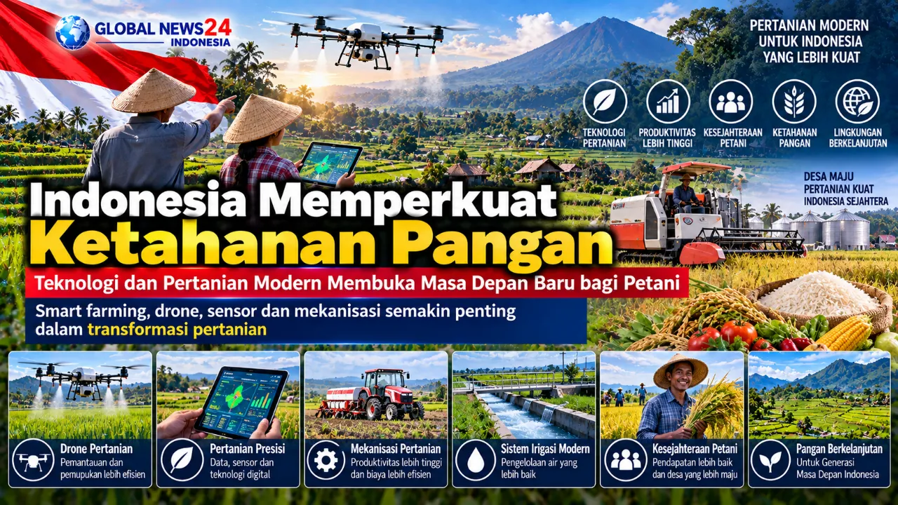Indonesia Memperkuat Ketahanan Pangan Teknologi dan Pertanian Modern Membuka Masa Depan Baru bagi Petani