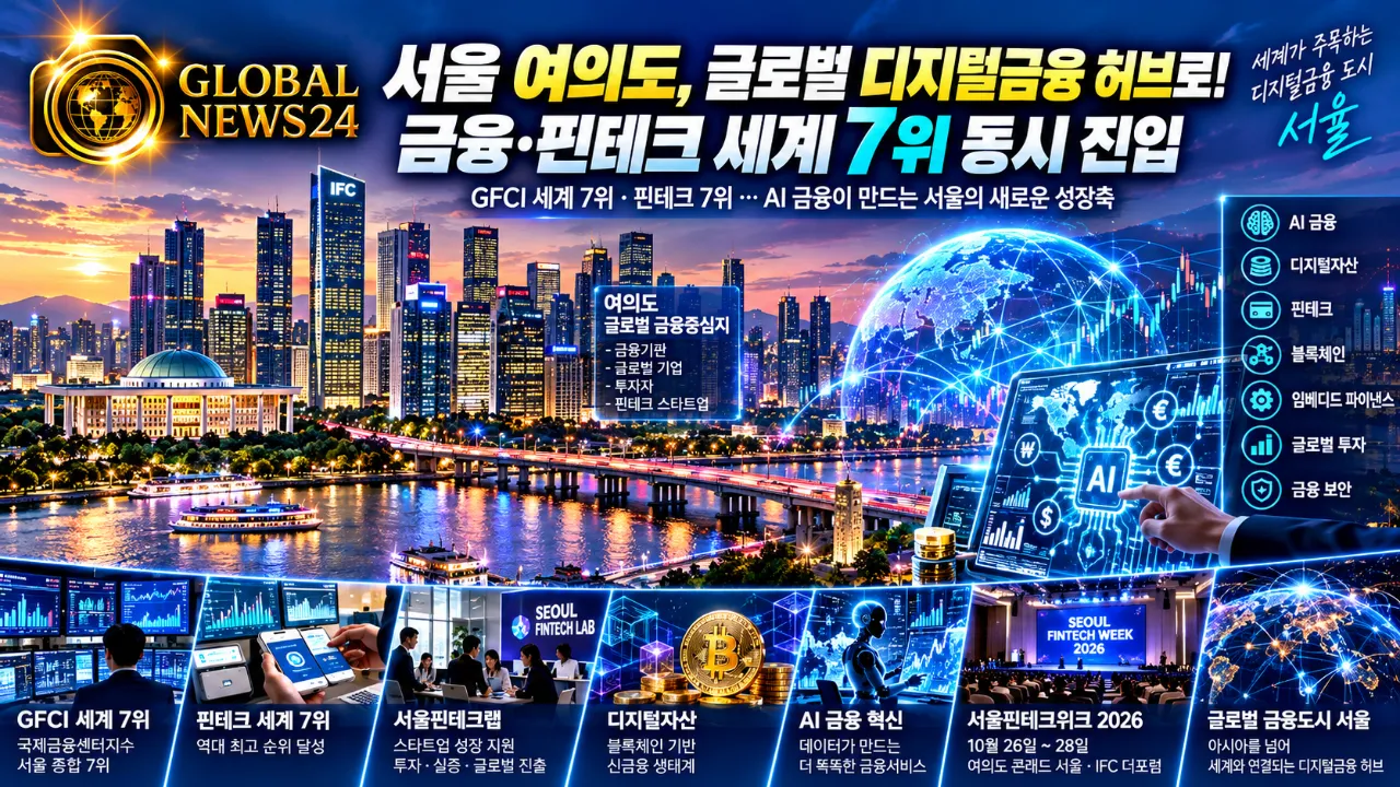 서울 여의도, ‘글로벌 디지털금융 허브’로…금융·핀테크 세계 7위 동시 진입