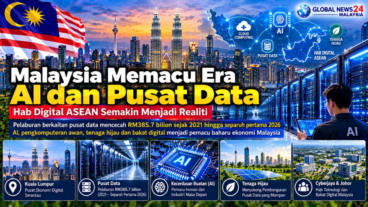 Malaysia Memacu Era AI dan Pusat Data Hab Digital ASEAN Semakin Menjadi Realiti