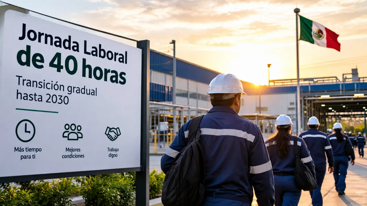 México avanza hacia la jornada laboral de 40 horas con una transición gradual hasta 2030