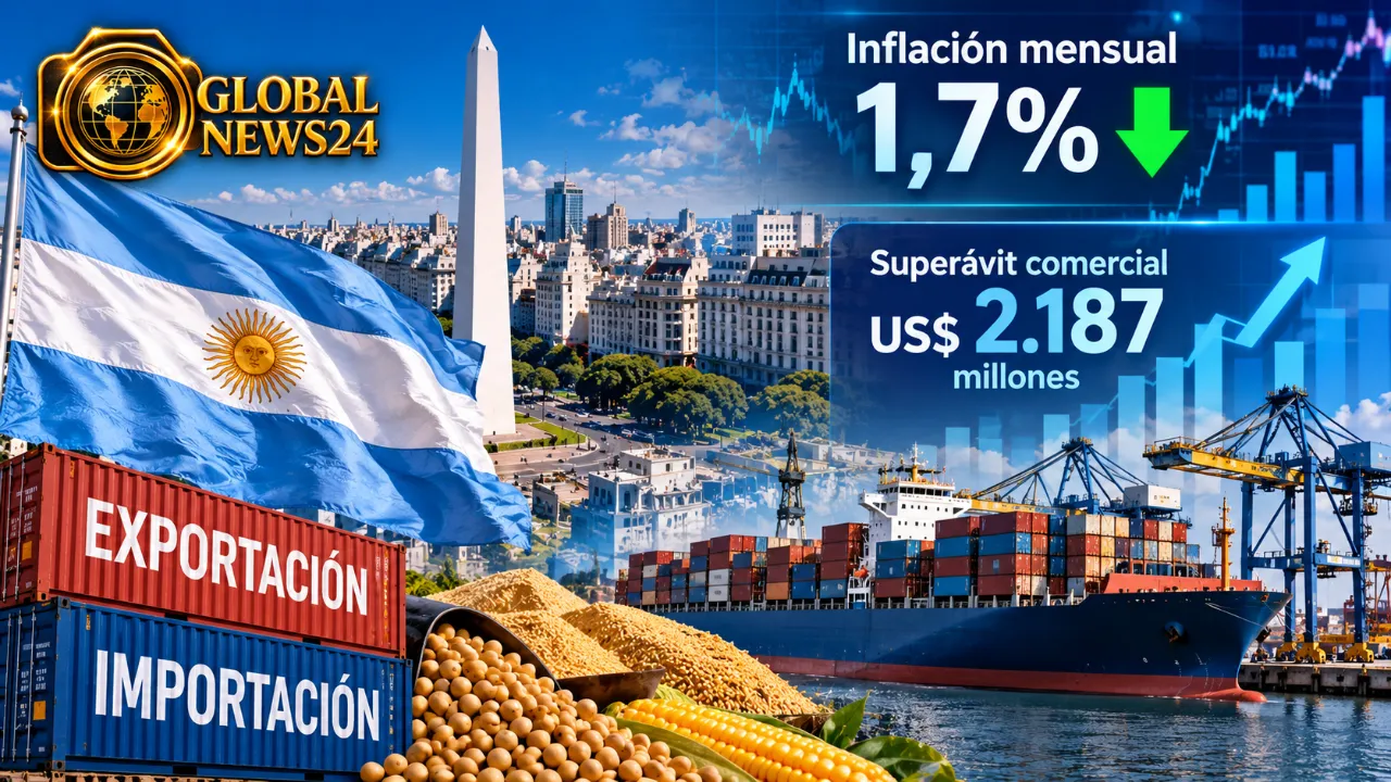 La inflación mensual de Argentina se ubica en 1,7% en agosto mientras crecen las exportaciones