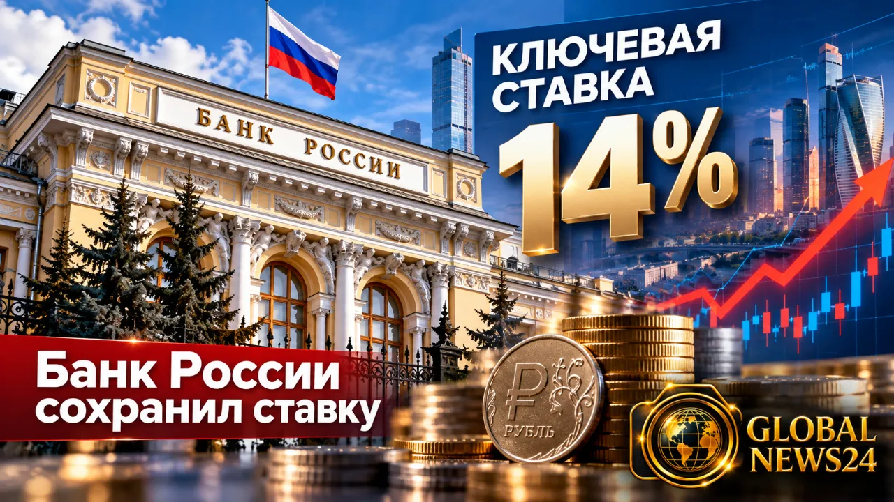 Банк России сохранил ключевую ставку на уровне 14%
