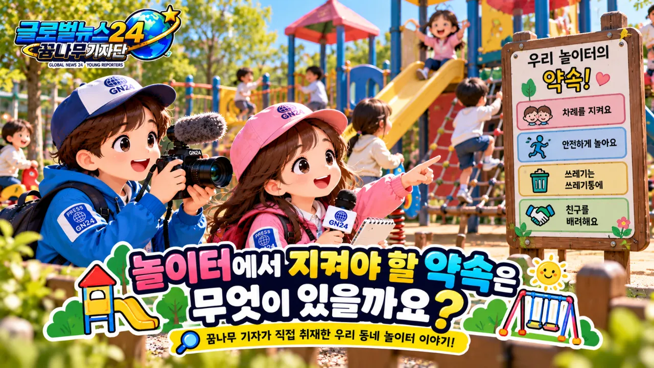 모두가 즐거운 놀이터를 만들려면 어떤 약속이 필요할까요?