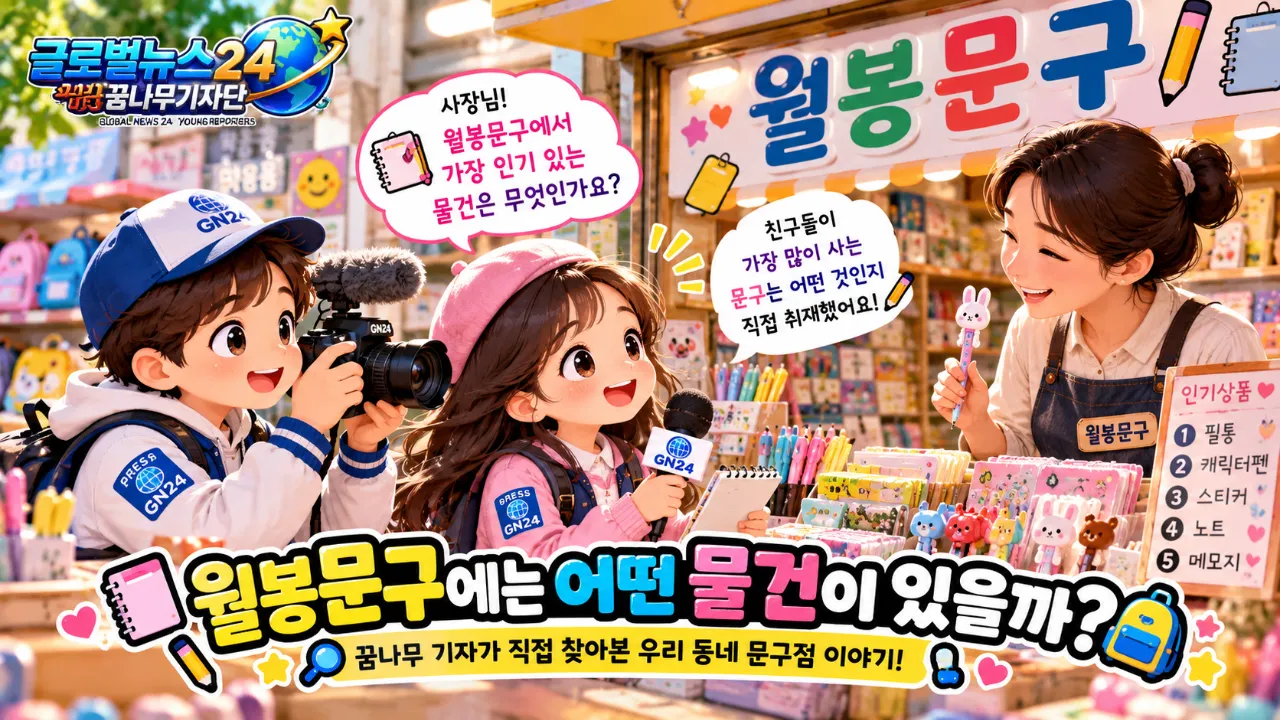 학교 앞 월봉문구, 친구들은 무엇을 가장 좋아할까요?