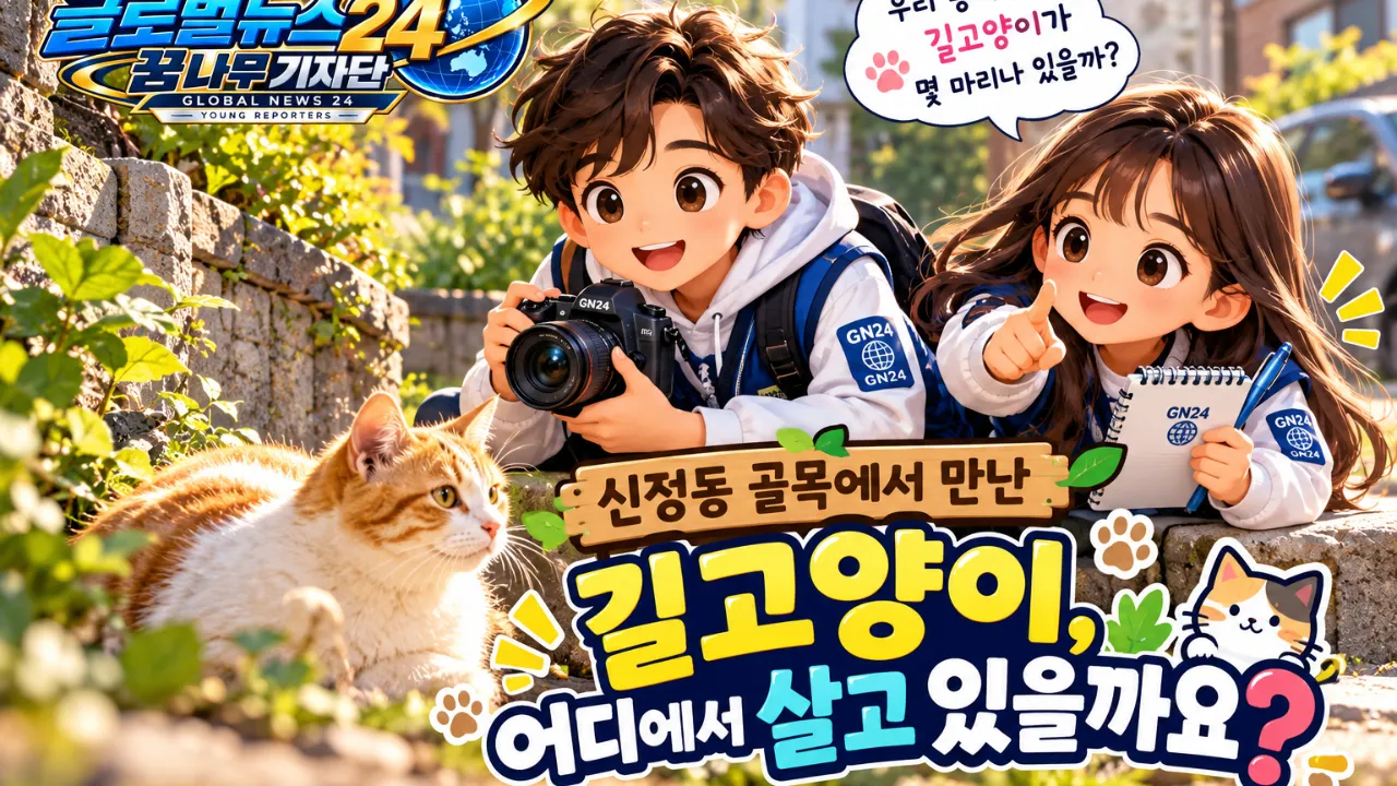 신정동 골목에서 만난 길고양이, 어디에서 살고 있을까요?