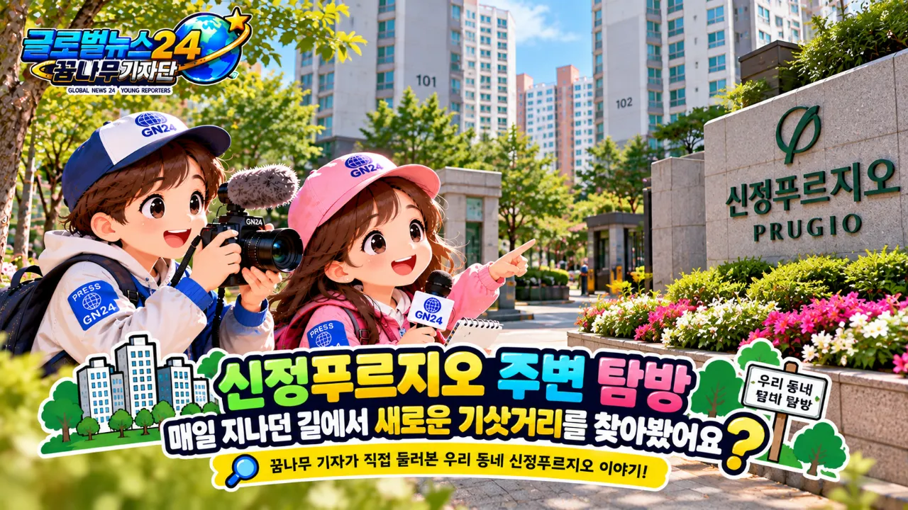 신정푸르지오 주변을 천천히 걸어보니 무엇이 보였을까요?