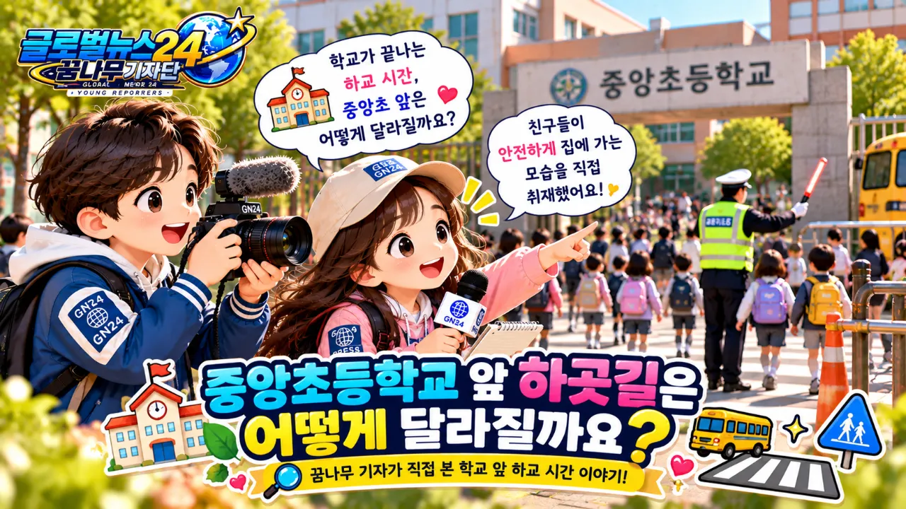 학교가 끝나는 시간, 중앙초 앞은 어떻게 달라질까요?