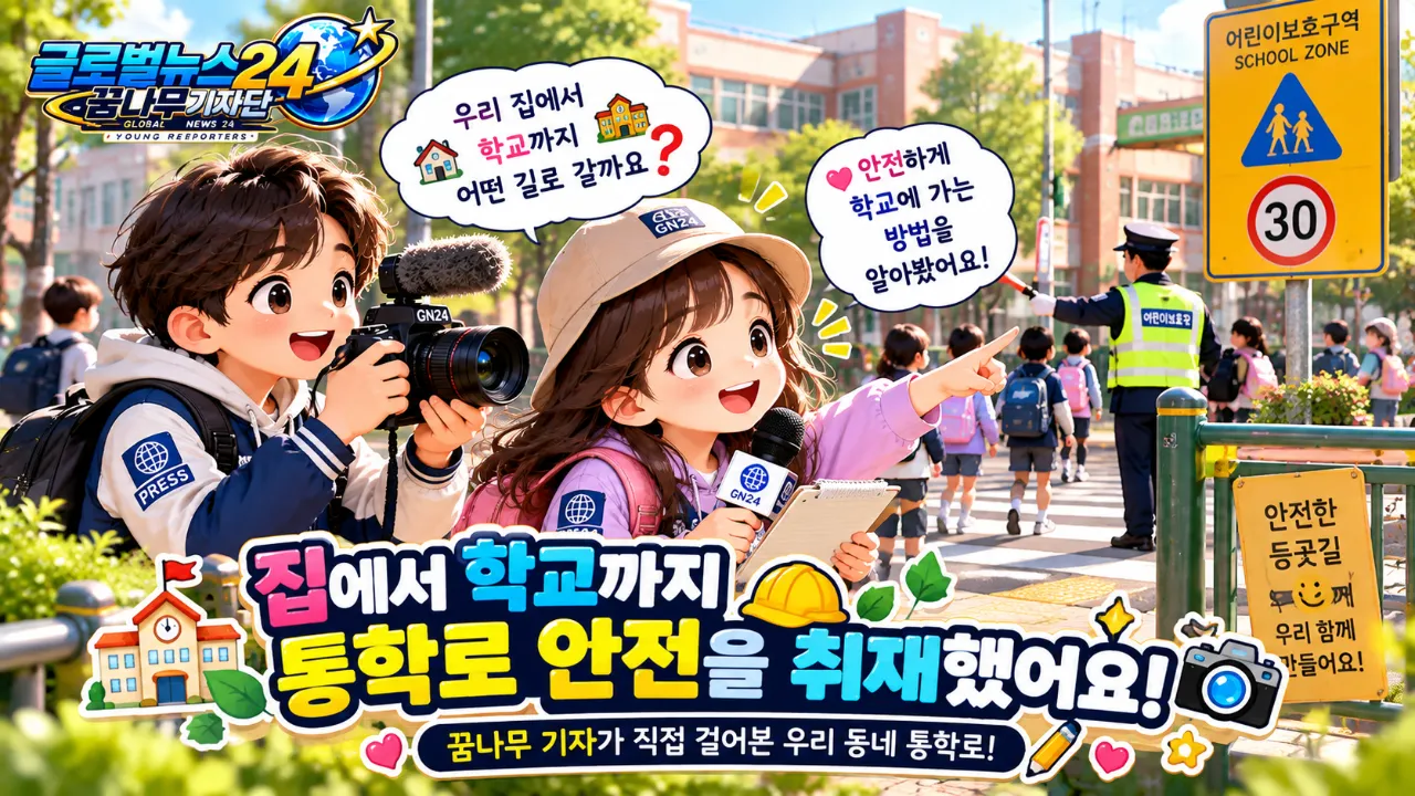 우리 집에서 학교까지 걸어보니, 어디를 가장 조심해야 할까요?