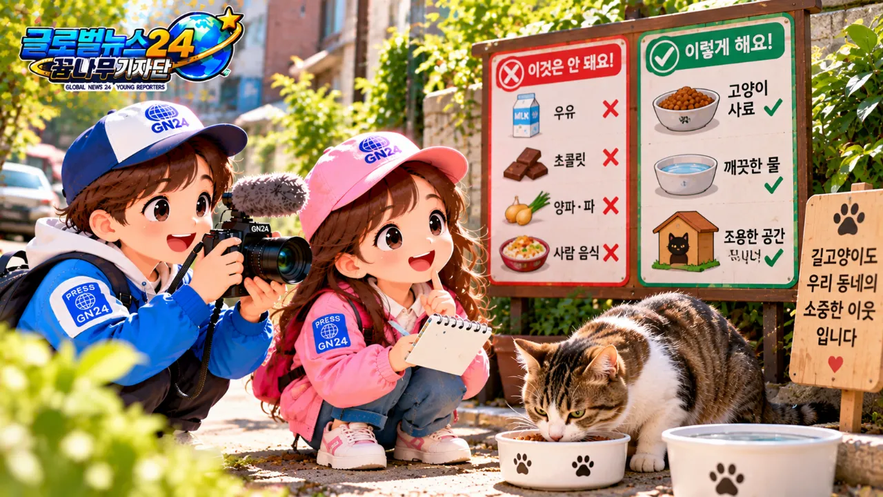 길고양이에게 우유를 줘도 될까요?