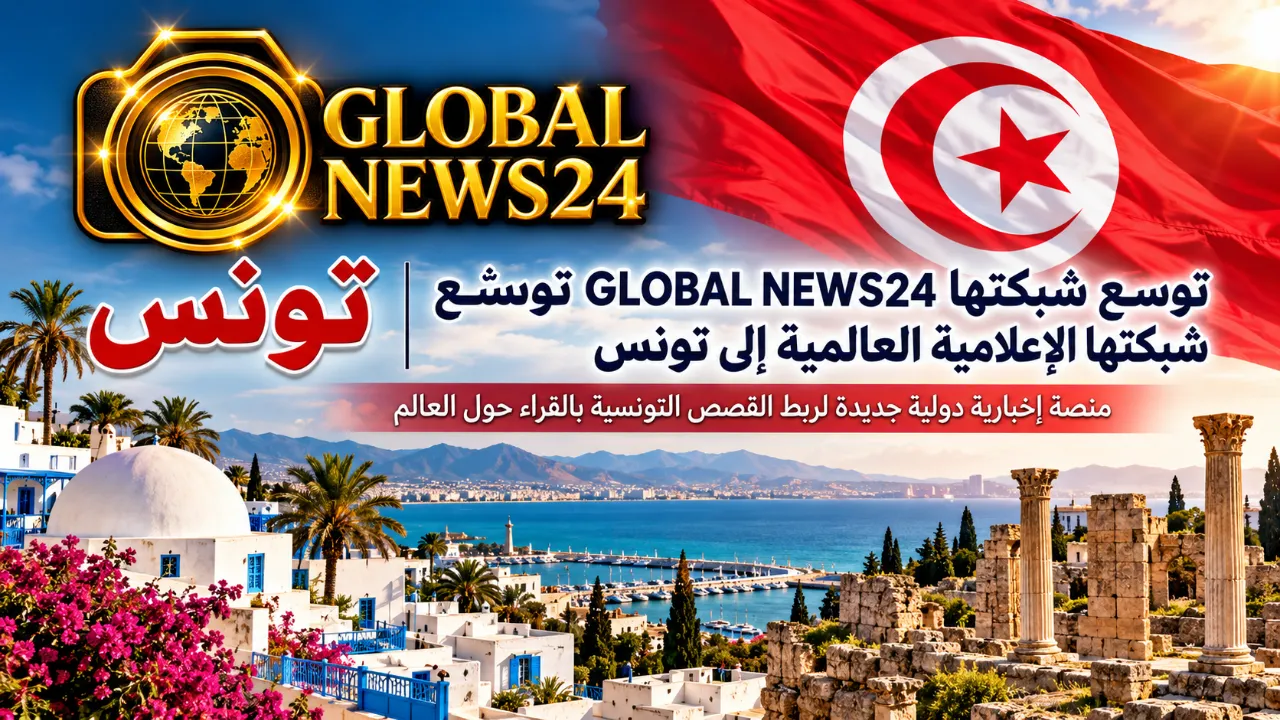 GLOBAL NEWS24 توسّع شبكتها الإعلامية العالمية إلى تونس
