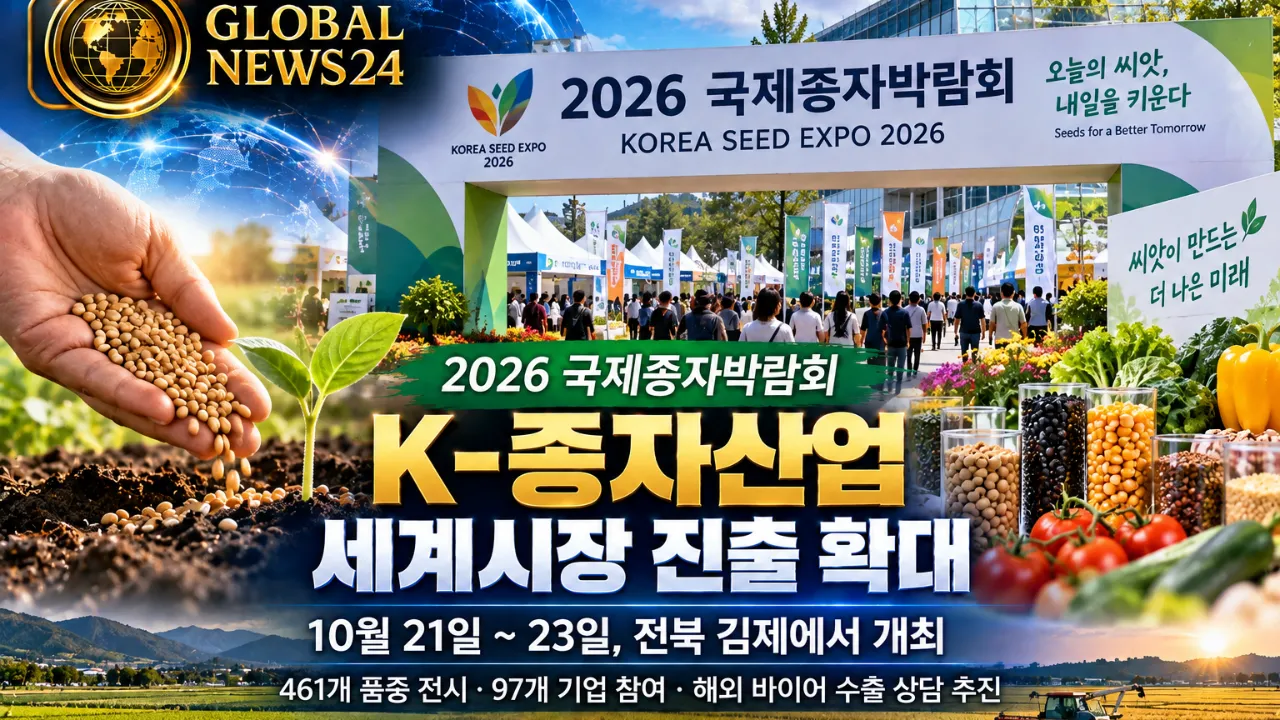 2026 국제종자박람회 김제서 개막…K-종자산업 세계시장 진출 확대
