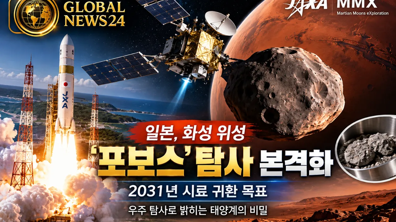 일본, 화성 위성 '포보스' 탐사 본격화…2031년 시료 귀환 목표