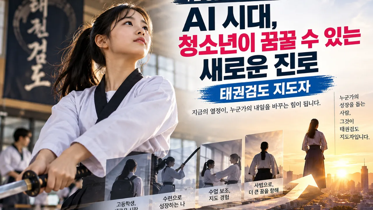 AI 시대, 청소년이 꿈꿀 수 있는 새로운 진로 ‘태권검도 지도자’