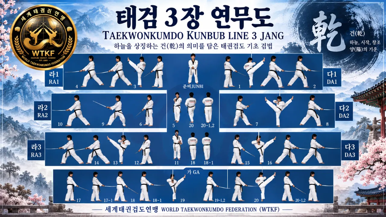 태권검도 태검3장 공식 연무도 공개…불의 기운과 정의의 정신을 검형에 담다
