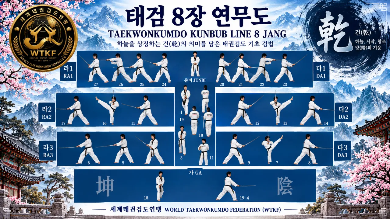 태권검도 태검8장 공식 연무도 공개…8개 기초 검법의 완성과 새로운 수련의 출발